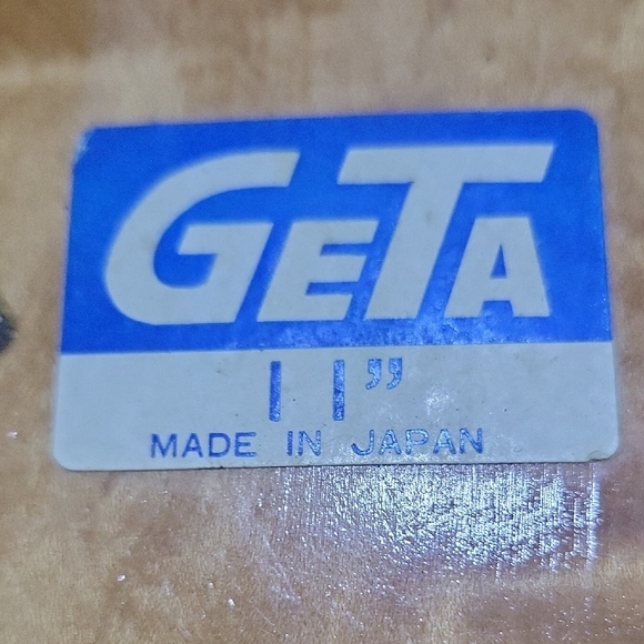 MENS 11 wooden platform sandals, also known as GETA. These Are Vintage For Sure - Picture 9 of 9